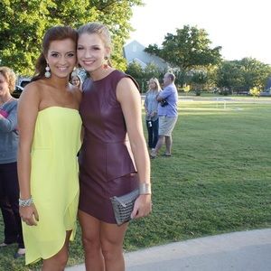 Bright Green/Yellow Cocktail Dress